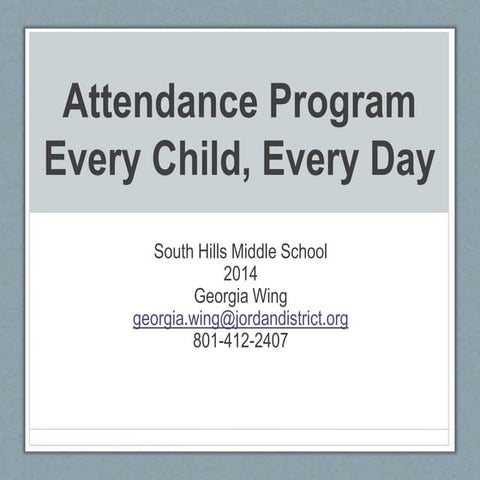 Attendance Presentation-short version