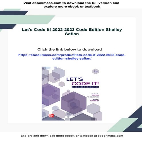 Let's Code It! 2022-2023 Code Edition Shelley Safian
