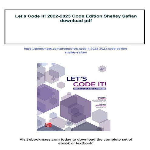 Let's Code It! 2022-2023 Code Edition Shelley Safian