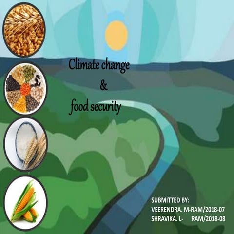 climate change and food security in india | PPTX