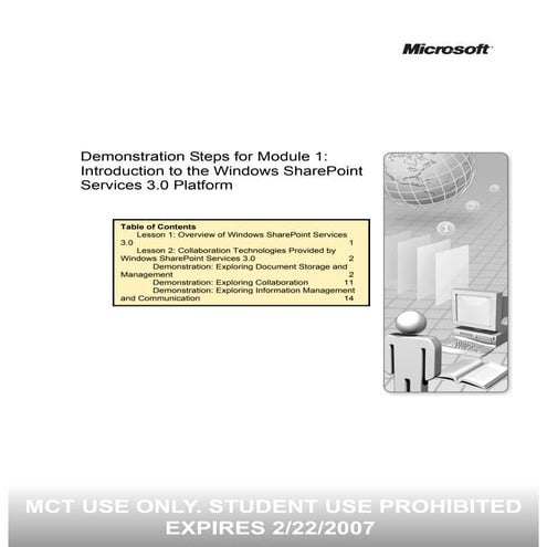 5060a 01 Demonstration Steps