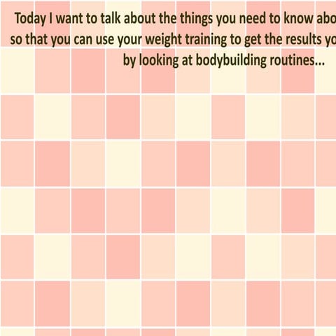 How to Use Weight Training To Get The Results You Want