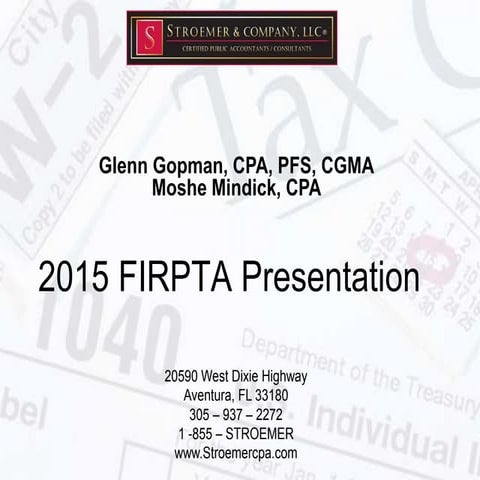 FIRPTA Presentation - 2015