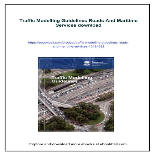Traffic Modelling Guidelines Roads And Maritime Services