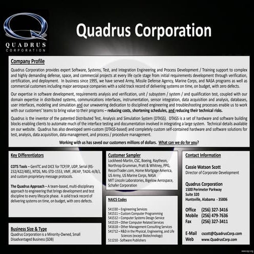 Quadrus Corporation Capabilities Summary - v2