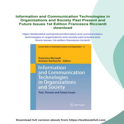 Information and Communication Technologies in Organizations and Society ...