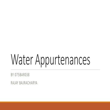 Water Appurtenances
