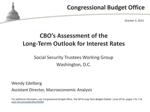 CBO’s Assessment of the Long-Term O...