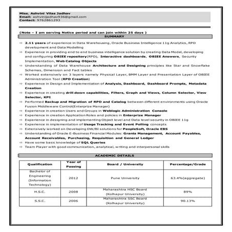 Ashvini Jadhav_OBIEE11g Developer