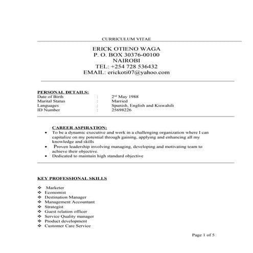 MY CV | DOC
