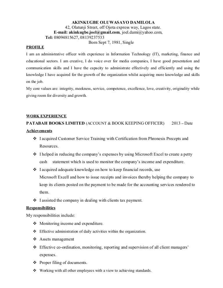 Cv template free picture