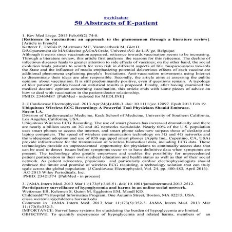 Fattori - 50 abstracts of e patient. In collaborazione con Monica Daghio