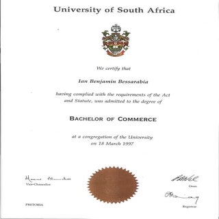 Unisa Cert