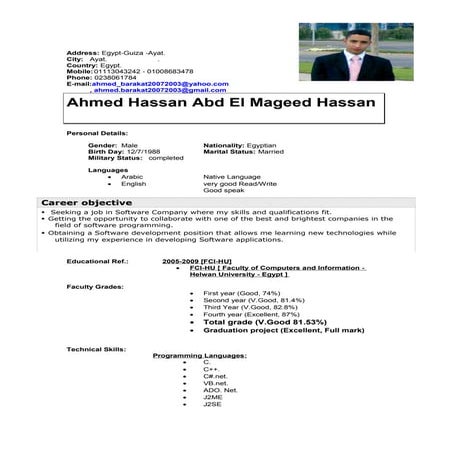 Ahmed Hassan CV (1)