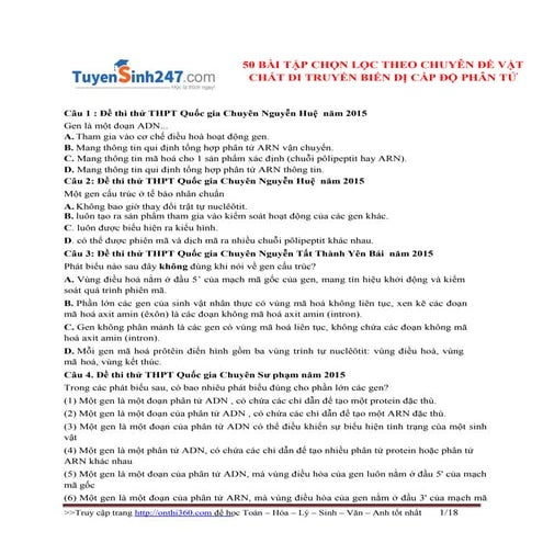 50 bai tap_chon_loc_chuyen_de_vat_chat_di_truyen