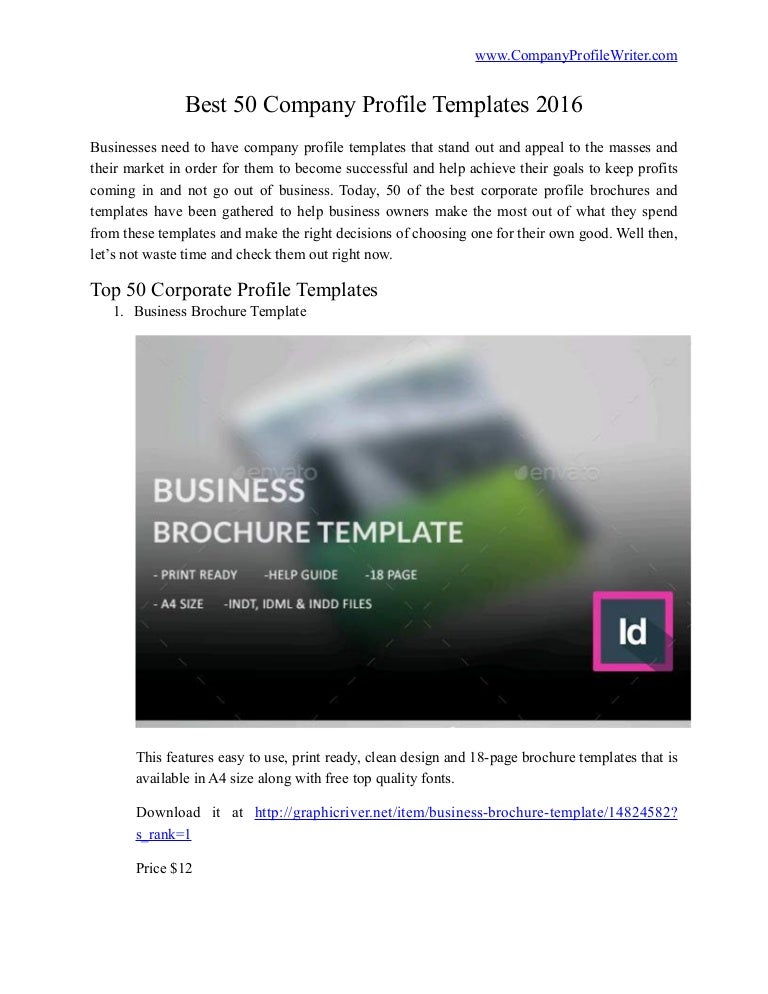 best 50 company profile templates 2016 powerpoint slideshow template