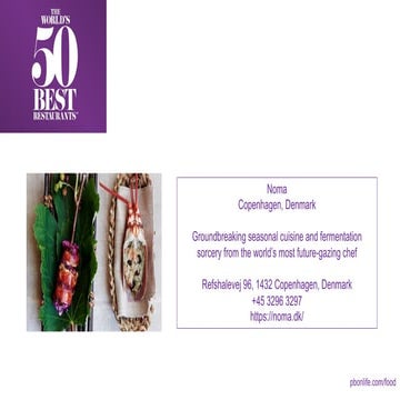 50 Best Restaurants in the World