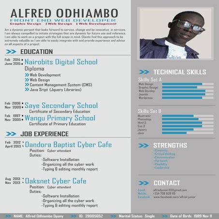 Alfred Odhiambo Resume