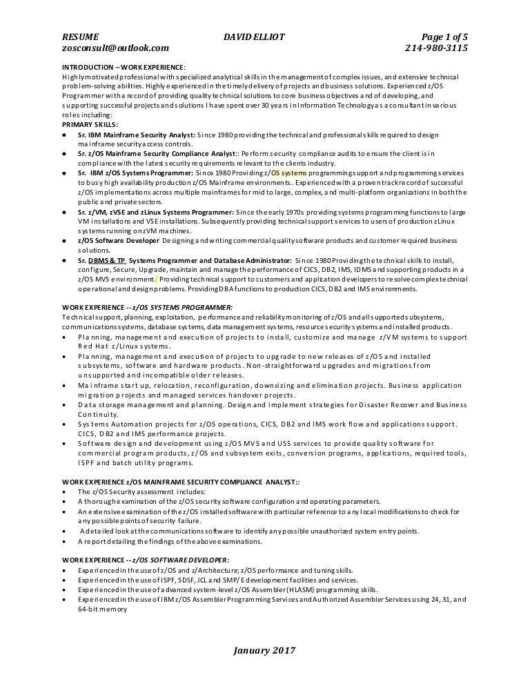 resume 1 page slideshare