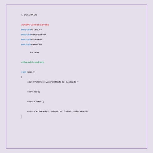50 codigos c++ | DOCX