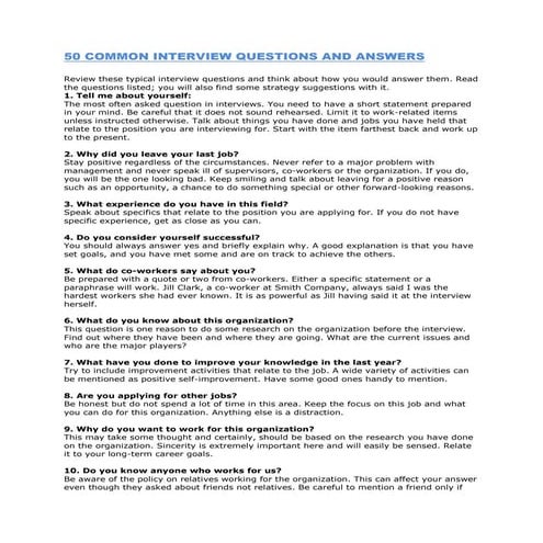 Tell me about yourself interview question