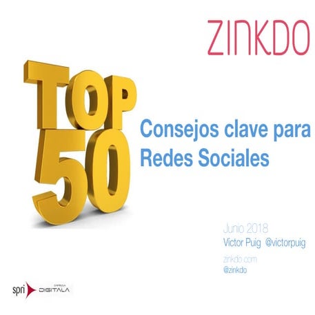 50 Consejos clave en redes sociales