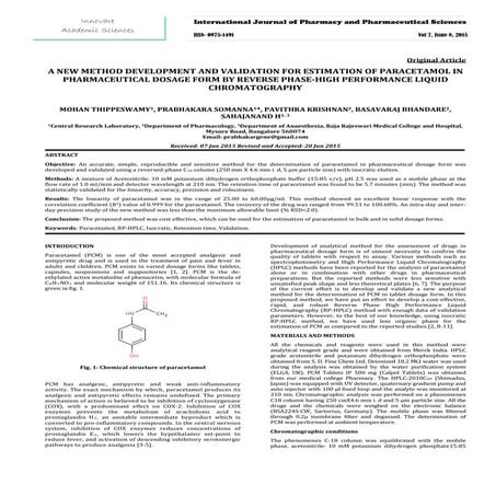 Paracetamol_Paper Published_Aug 2015