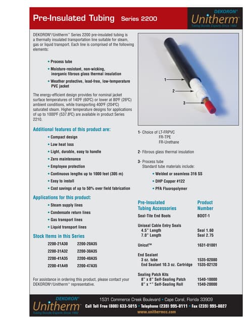 DU pre-insulated-tubing-series-2200