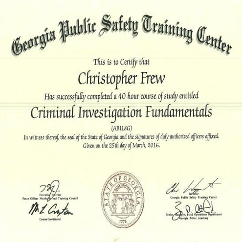Criminal Investigation Fundamentals