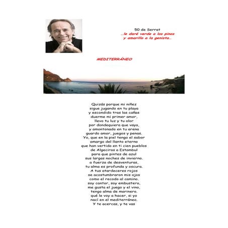 50 de Serrat. Cantando a los Poetas.