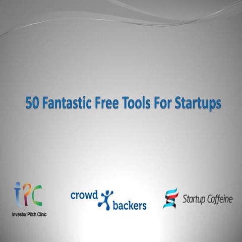50 fantastic free tools for startups