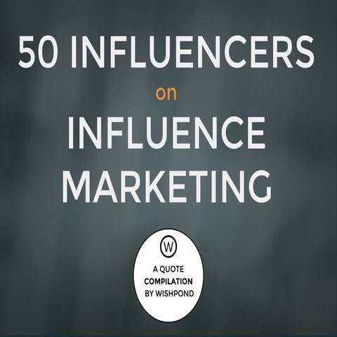 50 Top Influencers in Marketing 