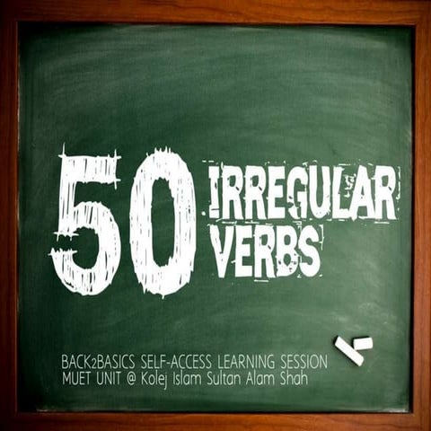 50+ irregular verbs