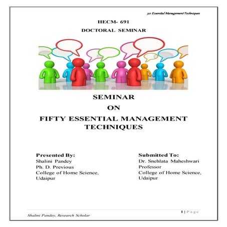 50 management techniques