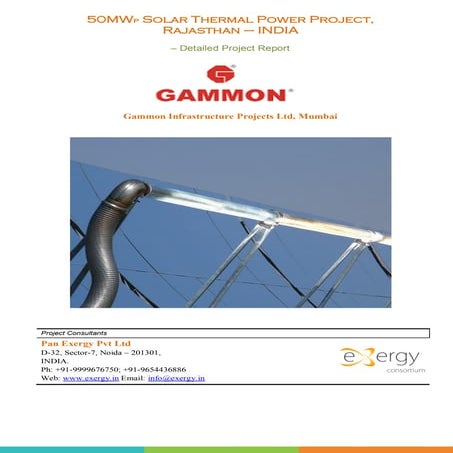 50 MW solar-thermal-dpr