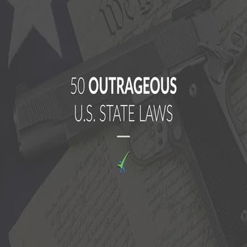50 Outrageous U.S. Laws 