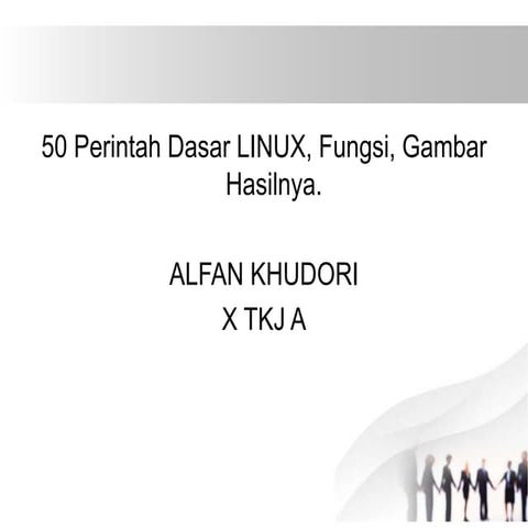 50 perintah dasar LINUX