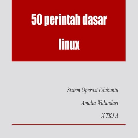 50 Perintah Dasar Linux