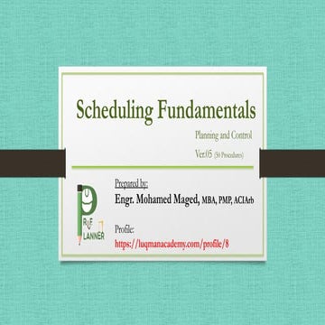 50 Planning Fundamentals V5.0 - procedures only