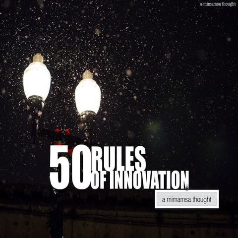 50 rules of innovation