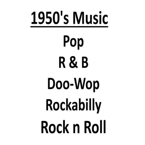 1950's Music