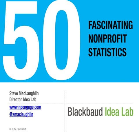 50 Fascinating Nonprofit & Philanthropy Statistics