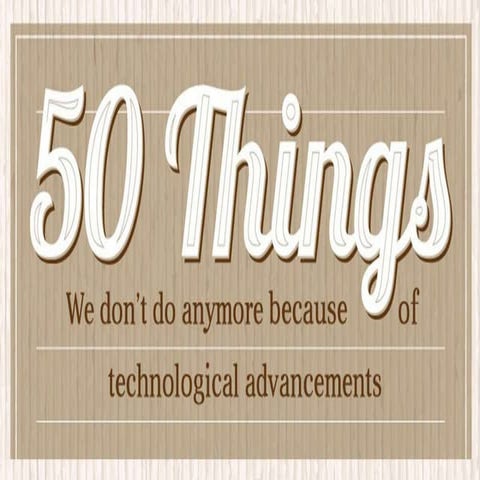 50 things