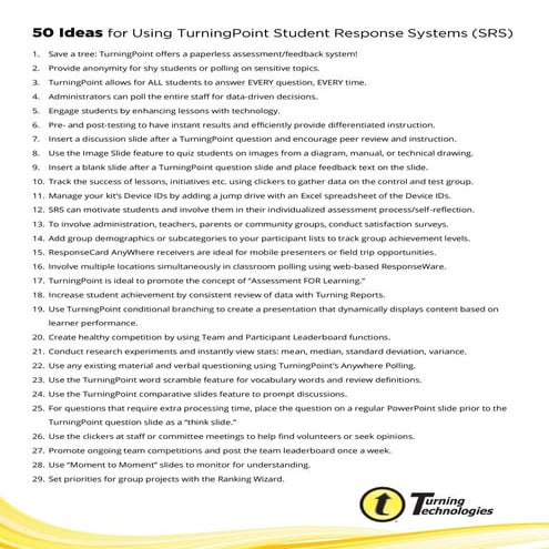 Turning Point 2008 Training | PPT