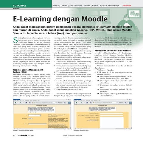 Tutorial instalasi moodle 2.3.3 | PPTX