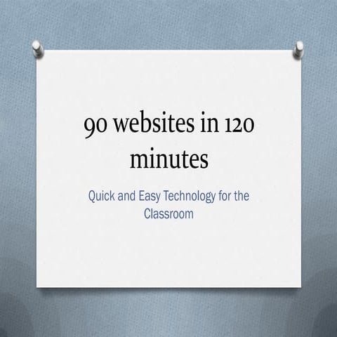 50 websites in 60 minutes