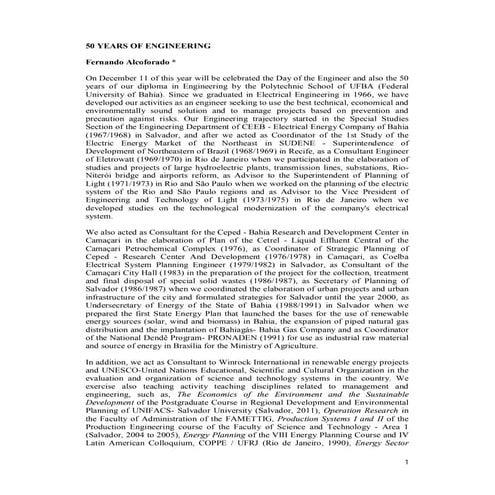 50 years of engineering