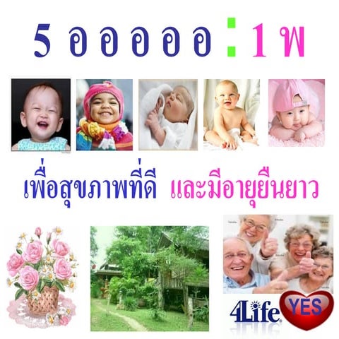5อ 1พ เพื่อสุขภาพที่ดีและมีอายุยืนยาว | PDF
