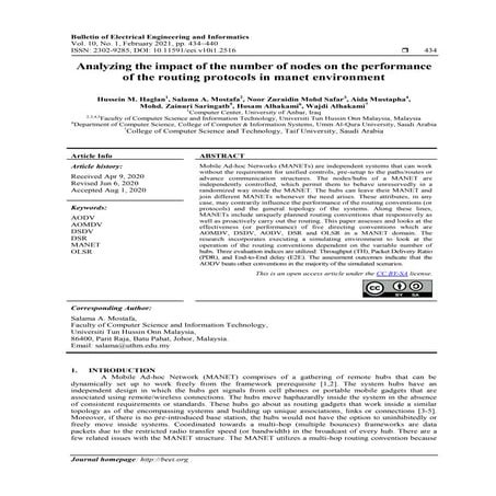 Analyzing the impact of the number of nodes on the performance of the routing...