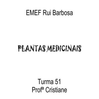 51 - Plantas Medicinais - EMEF Rui ...